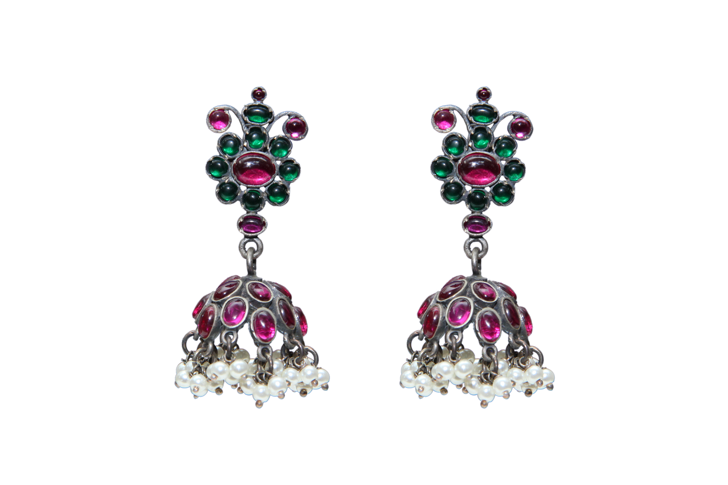 Silver Oxidase Earring