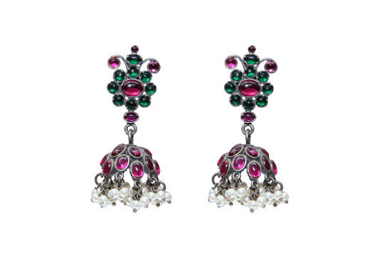 Silver Oxidase Earring