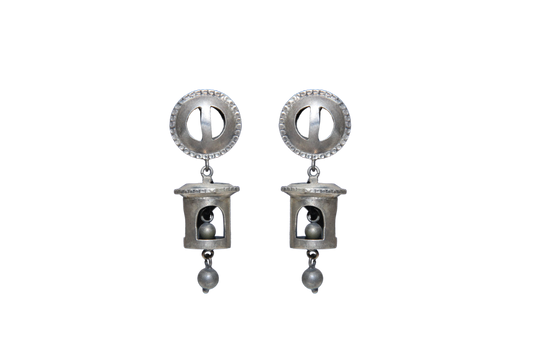 Silver Oxidize earring