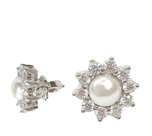 SILVER EAR STUDS