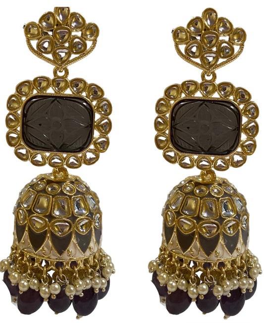 FASHION LONG DULL EARRINGS