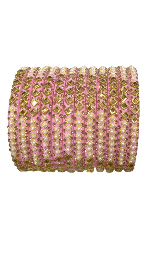 BABY PINK FANCY BANGLES